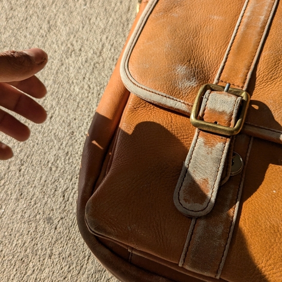 Frye flap briefcase messenger laptop bag - Picture 7 of 7